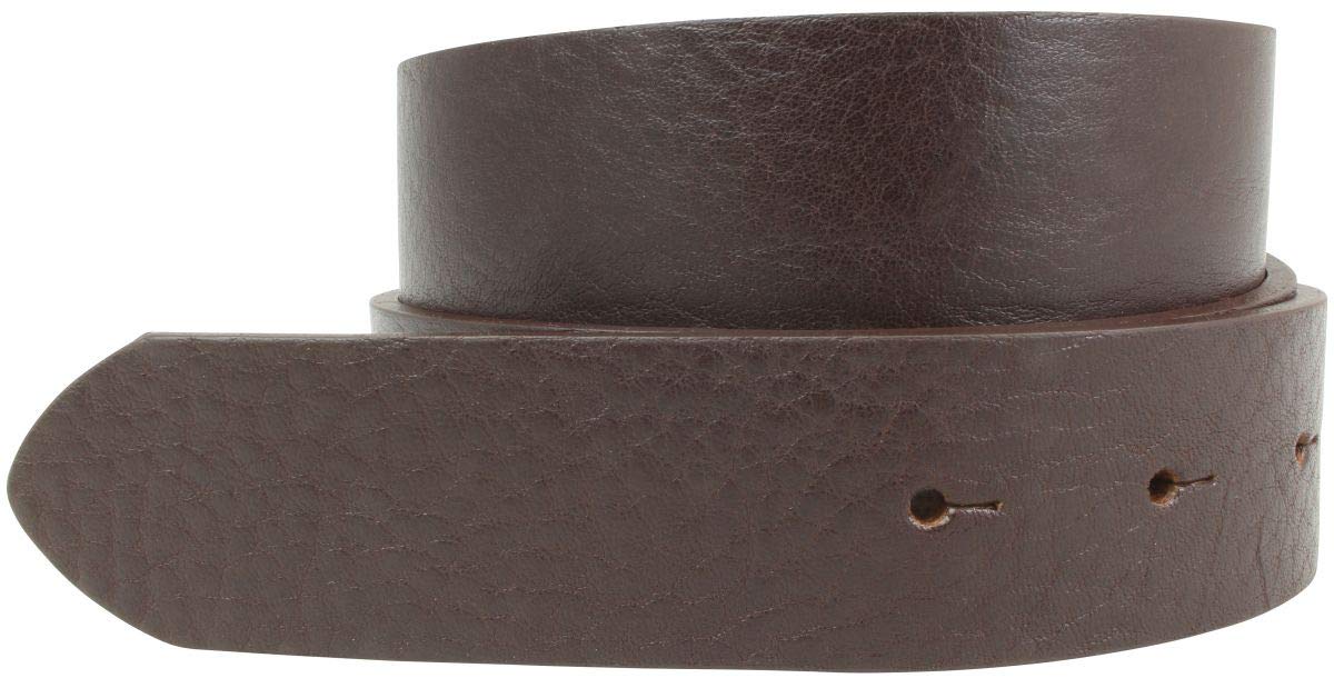 BELTINGER Wechselgürtel aus Vollrindleder mit Druckknöpfen 3,5 cm | Druckknopf-Gürtel für Damen Herren 35mm | Leder-Gürtel ohne Schnalle 3.5cm | Braun 80cm