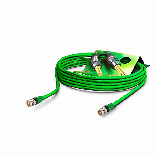 SOMMER CABLE Video Kabel 3G-SDI/HD-SDI (HDTV) SC-Vector 0.8/3.7, BNC/BNC NBNC75BLP9 NEUTRIK Grün (20m)