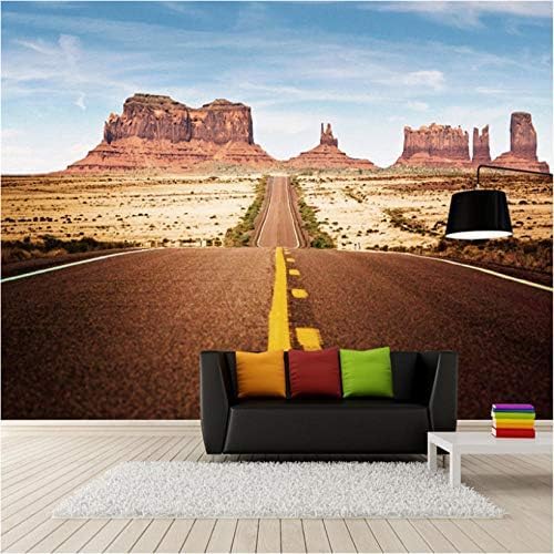 XLMING Highway Rock Canyon Szenerie 3D Tapeten Home Esszimmer Sofa Schlafzimmer Wohnzimmer TV Hintergrund-400cm×280cm