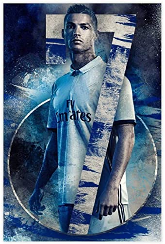 5D Diamant Painting Set FüR Erwachsene Und Kinder Fußball Fußballspieler Cristiano Ronaldo HD (5) DIY Diamond Painting Kristall Strass Diamant Stickerei GemäLde 11.8"x15.7"(30x40cm) Kein Rahmen