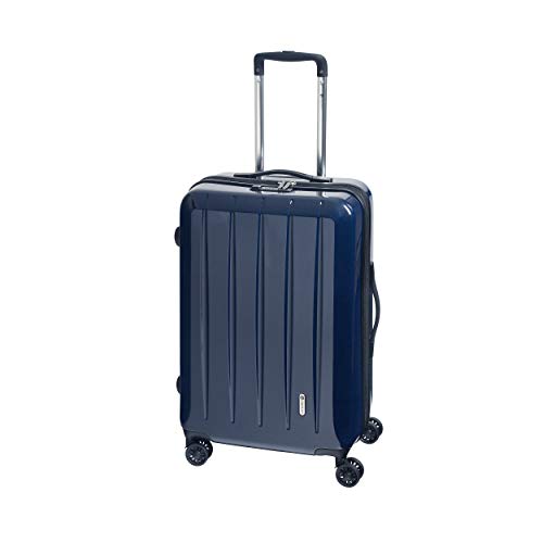 CHECK.IN London 2.0 4-Rollen-Trolley 67 cm carbon blau