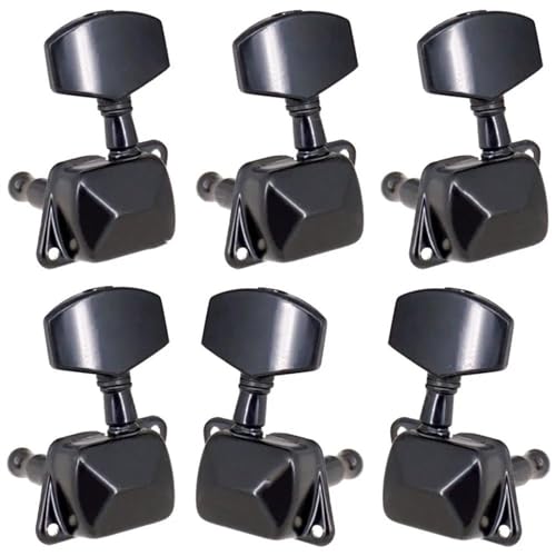 Strings Tuning Pegs Mechaniken Für Gitarre 6Pcs String Tuning Peg Metall SemiClosed ButtonTuner Für Elektrische Akustische Gitarre (Color : 5)