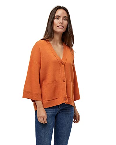 Peppercorn Damen Rosalia Strickjacke Orange XXL