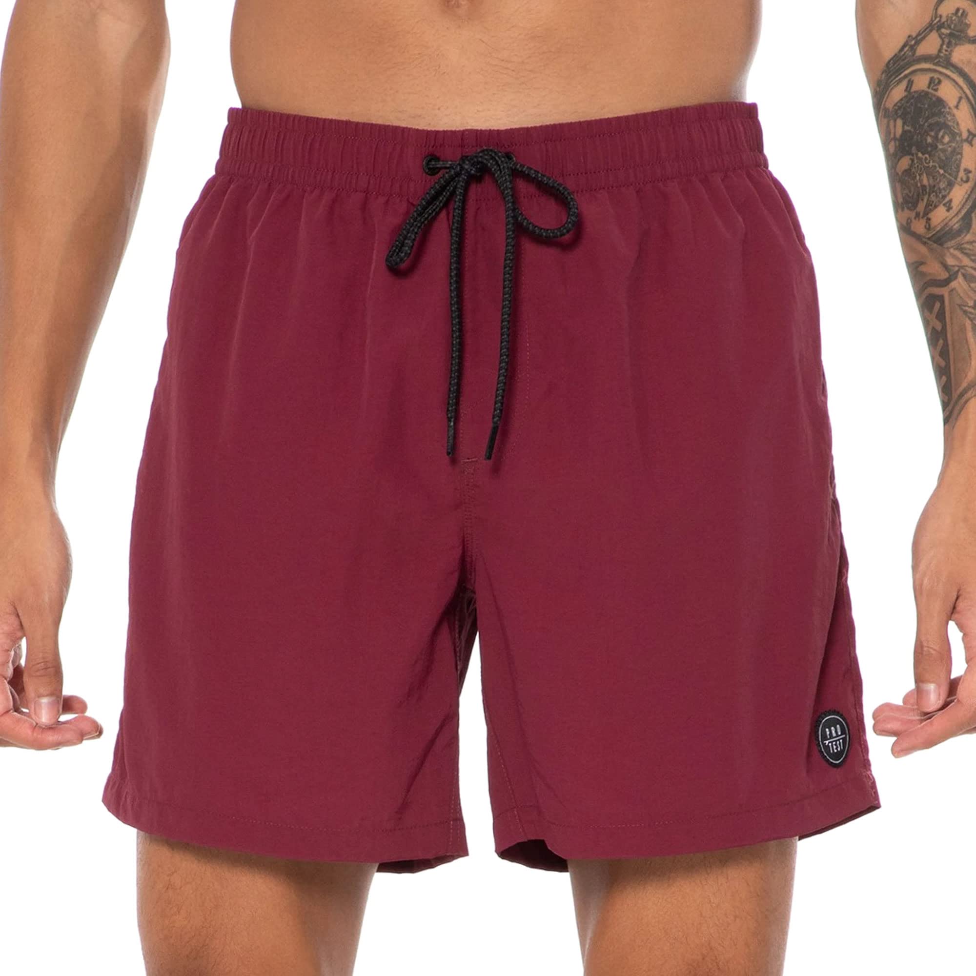 Protest Herren Faster Badehose, Rot (Dark Cherry), 48