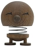 Hoptimist Bumble, Holzdeko, Wackelfigur aus Holz, Deko Skandinavisch, Deko Wohnzimmer, Schreibtisch Deko, Büro Gadgets, Tolle Kleine Geschenke, 11,1 x 9,5 x 12,4 cm, Large, Smoked Oak