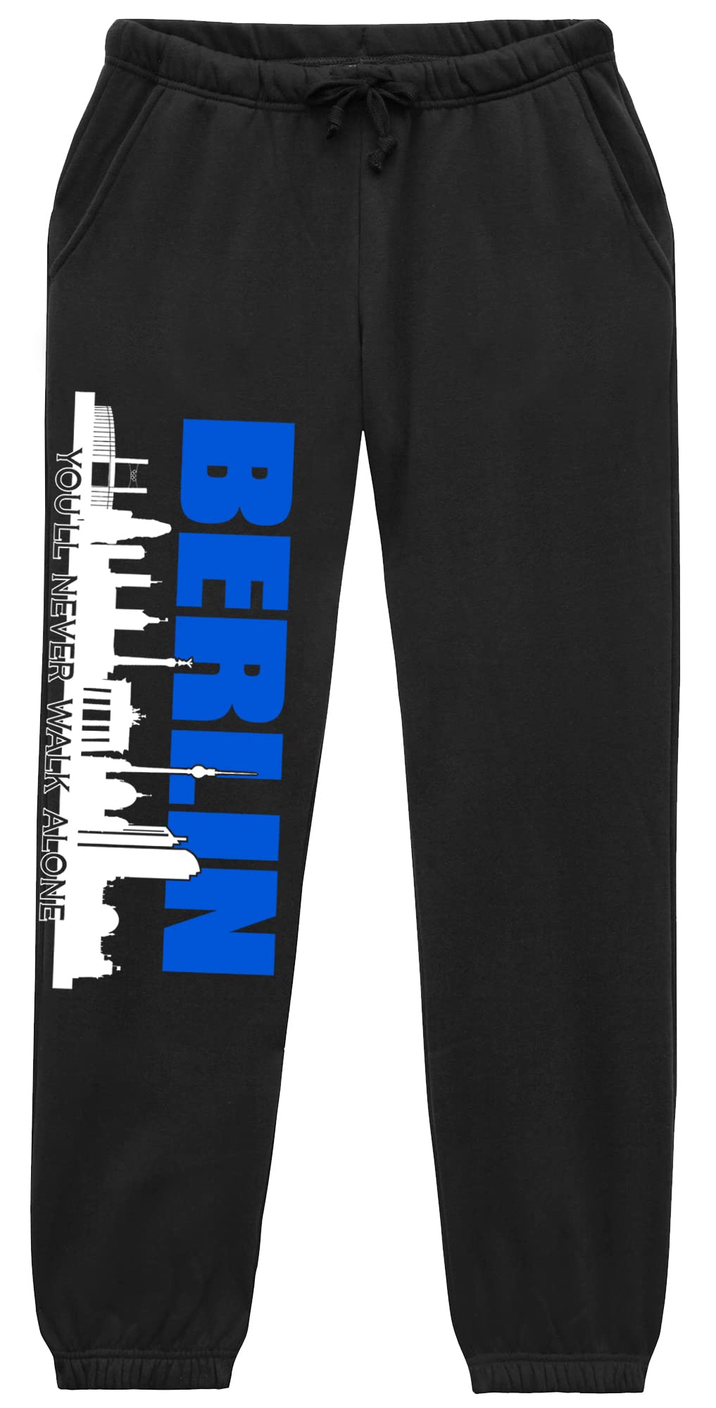 Berlin Skyline Jogginghose | Fussball Skyline Berlin Hose Herren Ultras Sporthose Freizeithose | (M)