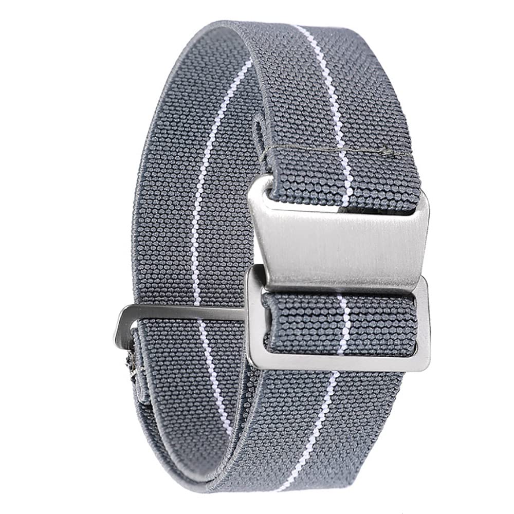 OPKDE Nato-Armband für Garmin Vivoactive 4 3 / Venu SQ 2 Plus, 60S, 20 mm, Fallschirm, elastisch, Nylon, 22 mm, 22 mm, Achat