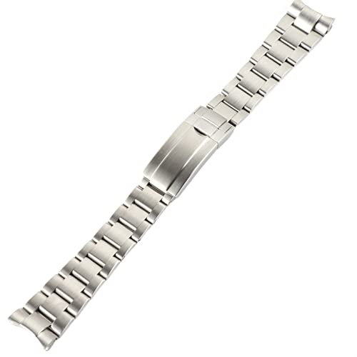 NEYENS Cinghia Edelstahl-Armband für Rolex-Armband, Untergehäuse, matt gebürstet, Armband, Sangle Band, Uhrenzubehör, Teile, Correa Glide Lock, 20 mm, 20 mm, Achat