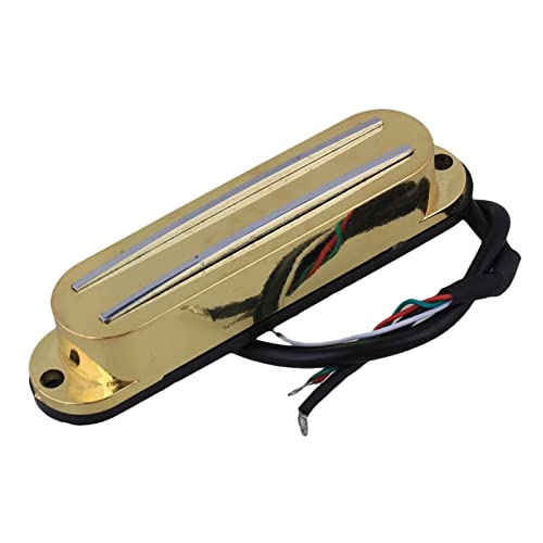 ZENGXUE 4 Drahtmagnetische Dual Schiene Humbucker Pickup E-Gitarren-Pickup Humbucker Tonabnehmer Set (Color : Gold)