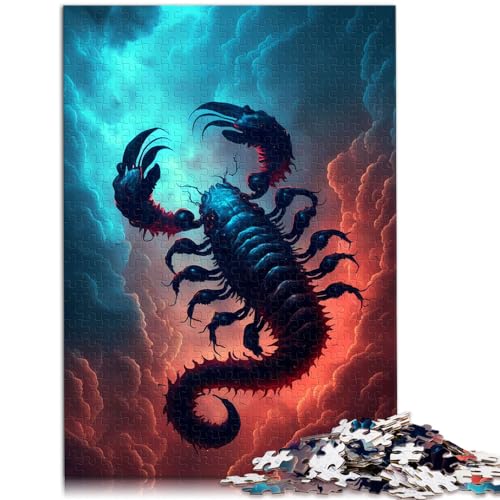 Puzzle Intense Cloud Scorpio, 1000-teiliges Puzzle für Erwachsene, Holzpuzzle, Spaß für Aktivitäten zu Hause, Geburtstagsgeschenk, Reisegeschenke, 1000 Teile (50 x 75 cm)