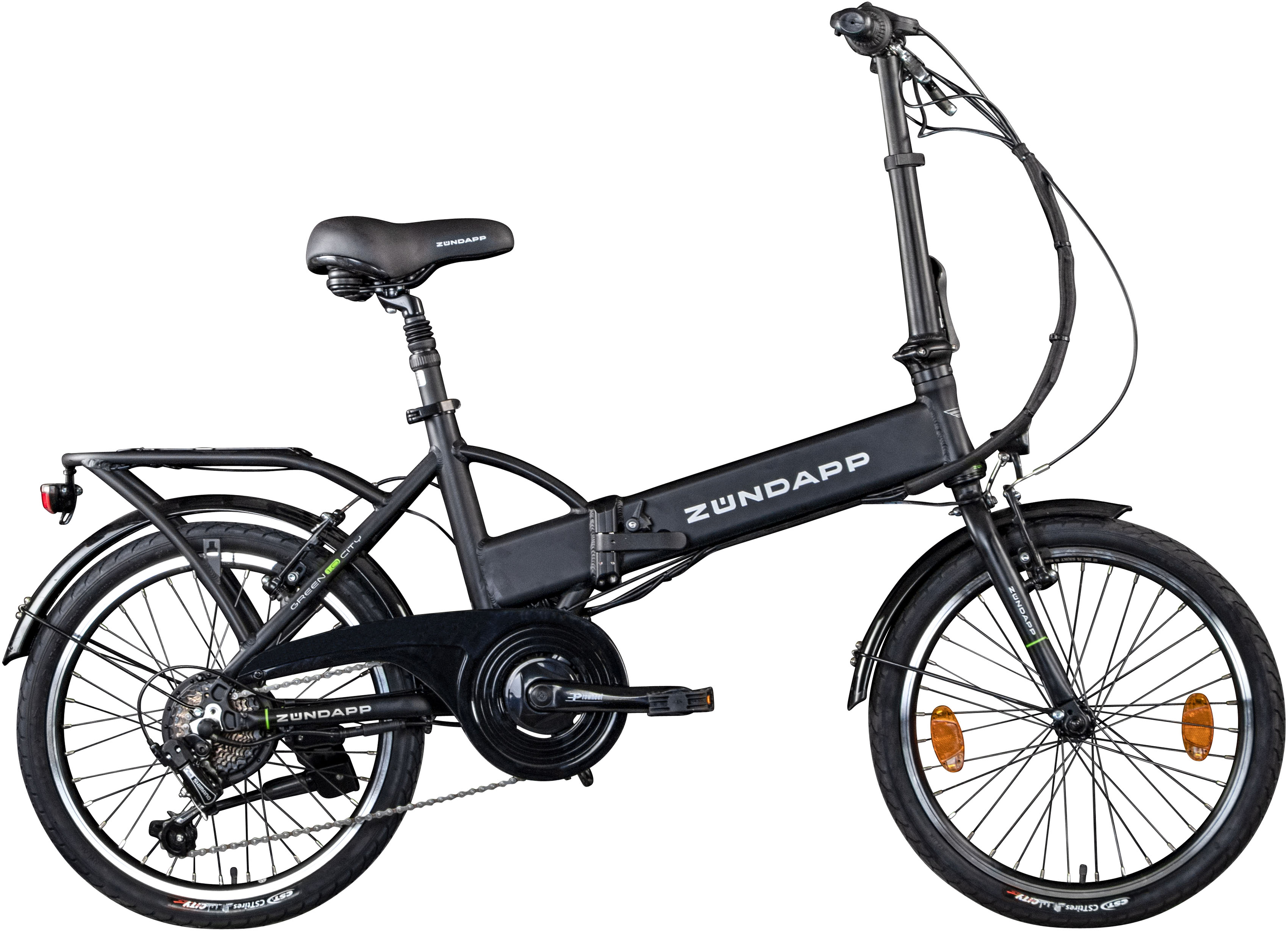 Zündapp E-Bike "Z101", 6 Gang, Shimano, Tourney, Heckmotor 250 W, Pedelec, Elektrofahrrad für Damen u. Herren, Klapprad