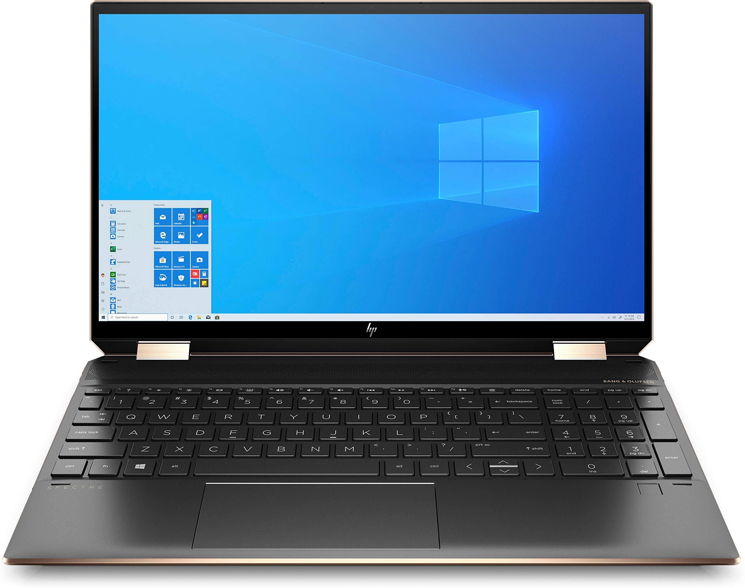 HP Spectre x360 2in1 Laptop (15,6 Zoll / UHD IPS Touch) (Intel Core i7-1165G7, 16GB RAM, 2TB SSD, Intel Iris Xe Grafik, Fingerabdruckleser, Windows 11, QWERTZ) Schwarz + Pen & Lederhülle