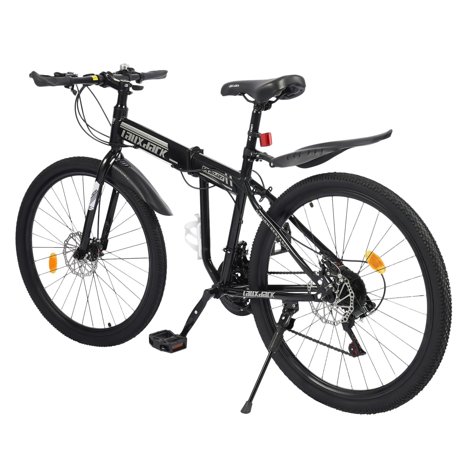 HuKaiL 26 Zoll Schaltung Mountainbike, 21 Gang Scheibenbremse Mountain Fahrrad, Klapprad Fahrräde für Herren Damen Heranwachsende-bis 150 kg für Outdoor Reisen Camping