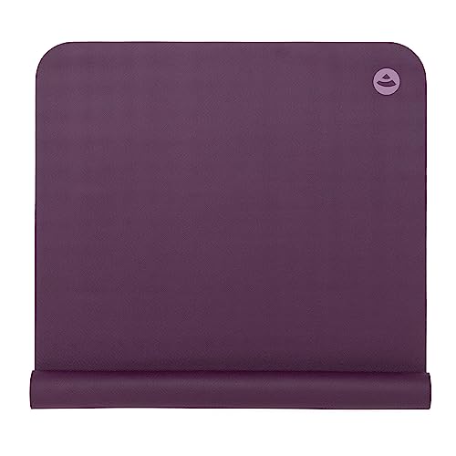 Bodhi Yogamatte ECO PRO Travel | 100% Naturkautschuk | Superleicht & Faltbar | Extrem Rutschfest | Ökologisch | Profi-Matte für Yoga & Pilates | Ideal zum Reisen | 185 x 60 x 0,13 cm | violett