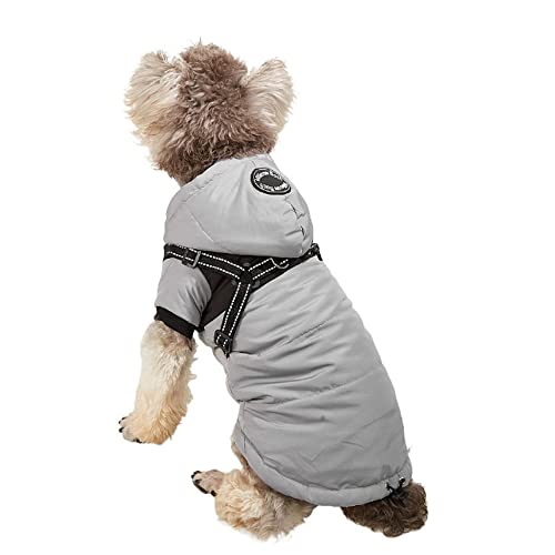 ZESLIV Hundewinterjacke Winddich Warme hinten für kaltes Schneewetter Outdoor Windproof Haustierweste wintermantel Daunenjacke