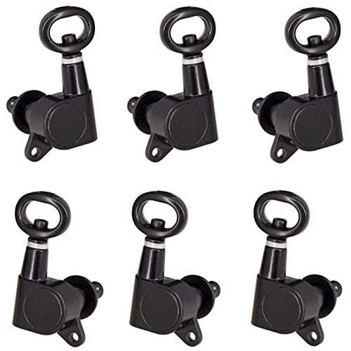 ALFAAL Hohlgriff Guitar Tuner Gitarre Pegs Hals Guitar Tuning Tool (Color : Black 3L 3R)