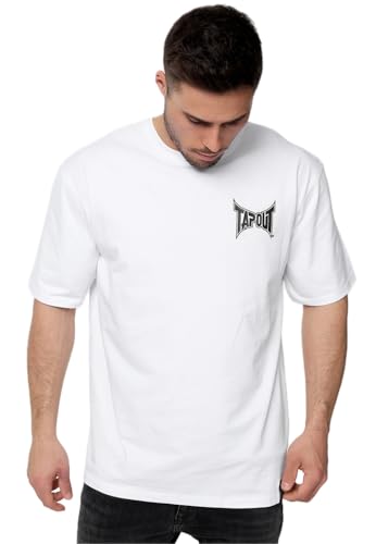 TAPOUT Herren T-Shirt Oversize Creekside White/Black S, 940010