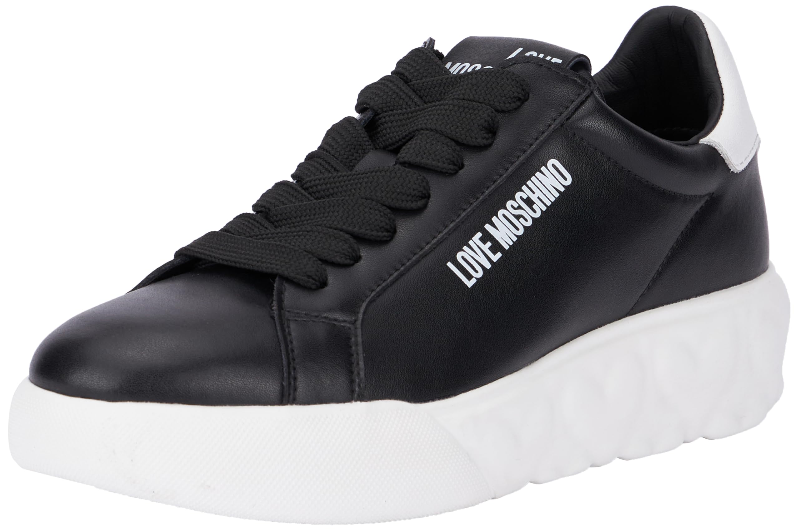 Love Moschino Damen Ja15034g1lia100a Sneaker, Schwarz/Weiß, 42 EU