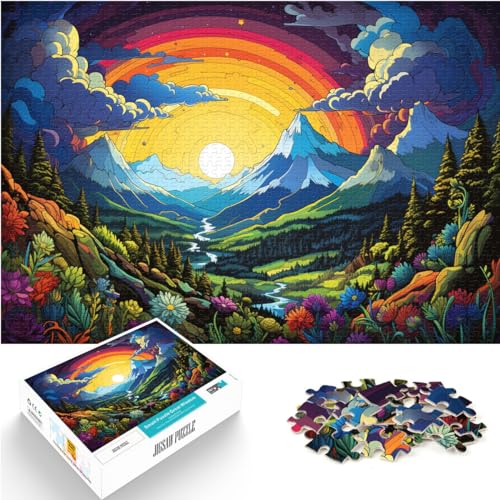 Puzzle für seltsame grüne Ebenen, 1000 Teile, Holzpuzzle, Spaß für Aktivitäten zu Hause, Geburtstagsgeschenk, Reisegeschenk, 1000 Teile (50 x 75 cm)