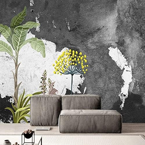 XLMING Handgemalte Abstrakte Kunst Blatt Pflanze 3D Tapete Home Dekoration Wohnzimmer Sofa Schlafzimmer Tv Hintergrund Wand-430cm×300cm