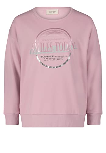 Cartoon Damen Sweatshirt mit Rundhalsausschnitt Rose/Silver,36