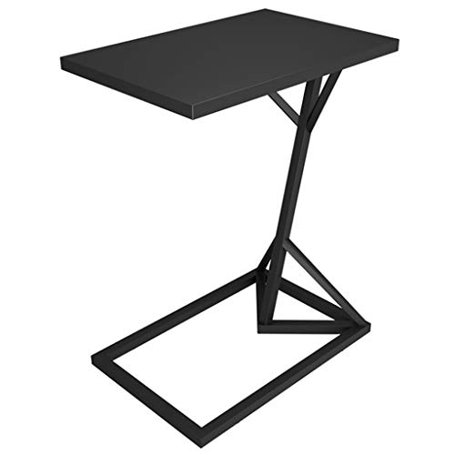 UHJKLA Schlichter Beistelltisch, rechteckiger Couchtisch aus Metall für die Freizeit, Sofa-Cocktailtisch für das Wohnzimmer, leicht zu reinigen, 45 x 30 x 58 cm