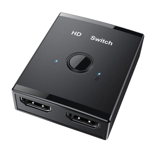 KLOVA 4K 60Hz Video Splitter Switcher 2 Port 1 In 2 Out Video Splitter Für Laptop PC Box Monitor Projekt Verteiler Mehrere Geräte