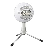 Blue Microphones Snowball iCE USB-Mikrofon (für Aufnahme und Streaming auf PC und Mac, Kondensator-Kapsel mit Nierencharakteristik, verstellbarer Ständer, Plug und Play) weiß