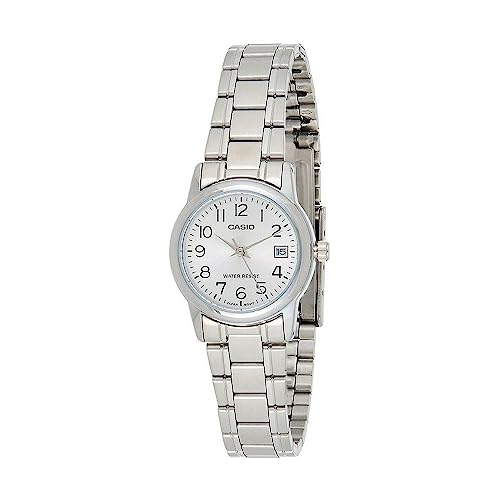 Casio LTP-V002D-7B Women's Standard Stainless Steel Silver Dial Date Watch