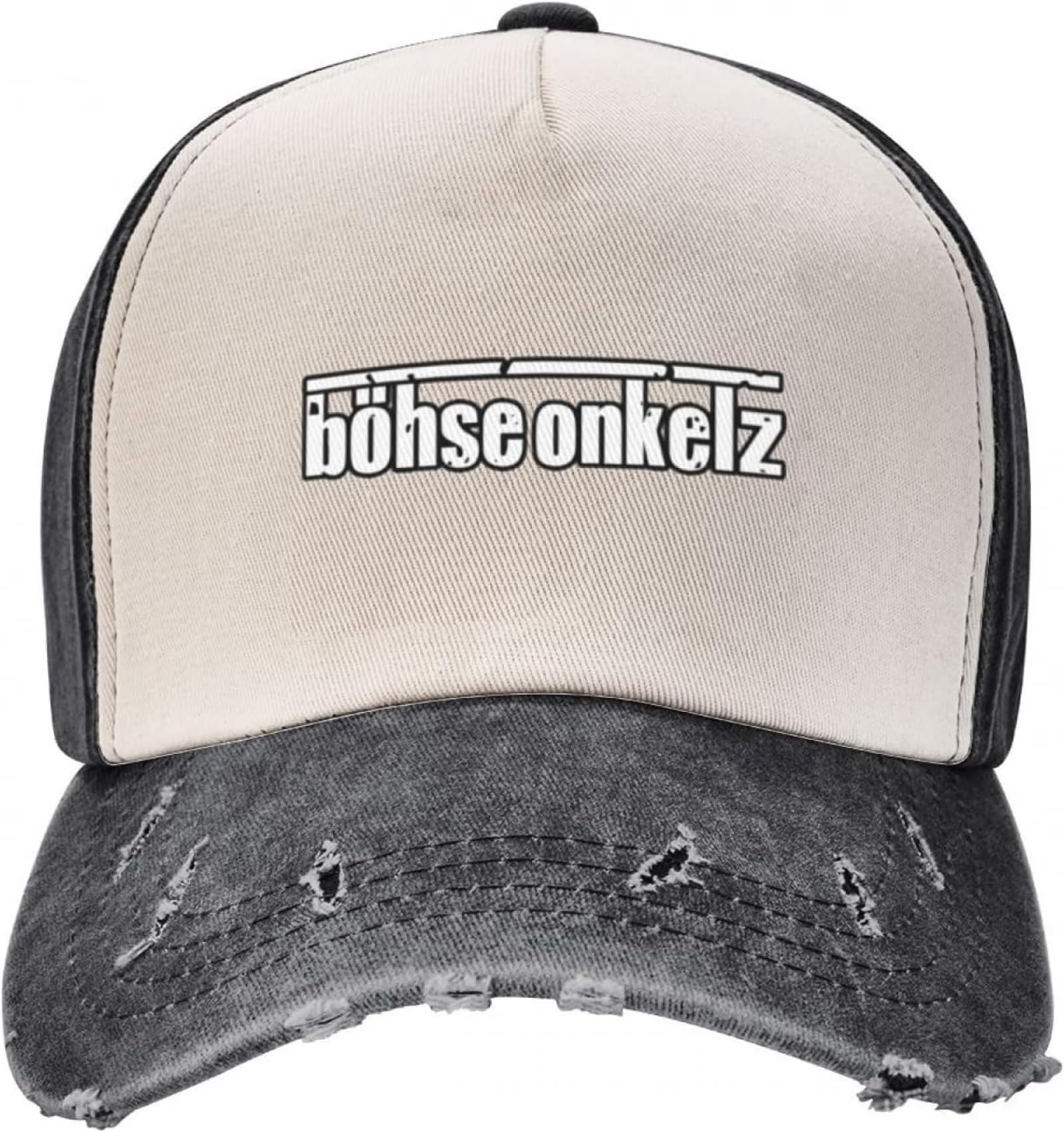 GPMZZMIX Baseballkappe Hiphop Sonnenhut lässig Bohse Onkelz Deutschland Rockband Baseballkappen Unisex Distressed-Baumwolle Snapback-Mütze Outdoor-Training verstellbare Passform Kappen Geschenk