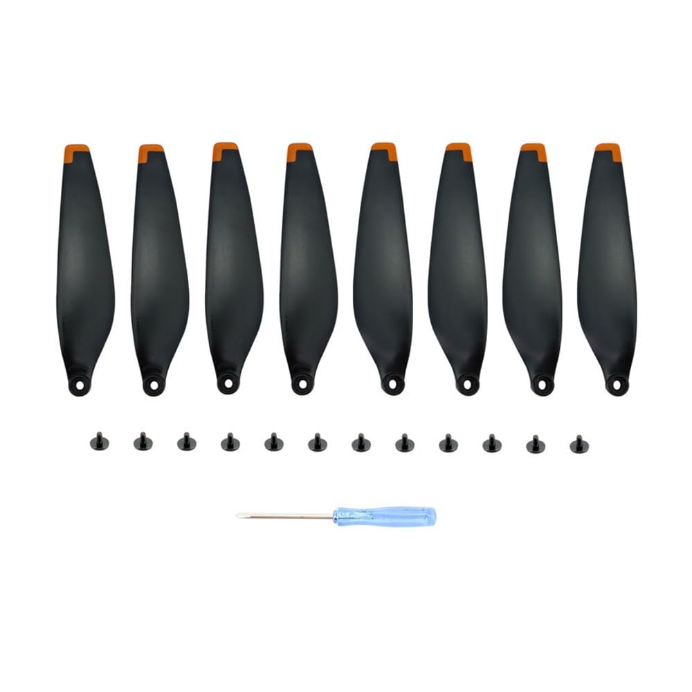 KUANDEDIAN for DJI MINI 4 PRO Propeller Ersatzteil 6030F Propellerblatt Leichtgewicht Flügelventilatoren Drone Ersatzteile(Orange)