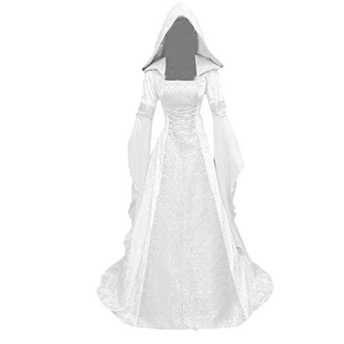 Mittelalter Damen Vintage Spleißen Korsett Kurz Ausgestellte Ärmel Mittelalterliches Kleidung Halloween Festlich Cosplay Karneval Halloween Kostüm Vintage Mittelalterliche Kostüm Lang Party Maxik