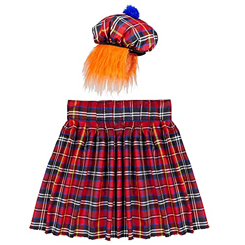 Widmann - Kostüm Schotte mit Kilt und Hut, Faschingskostüme, Karneval, Mottoparty