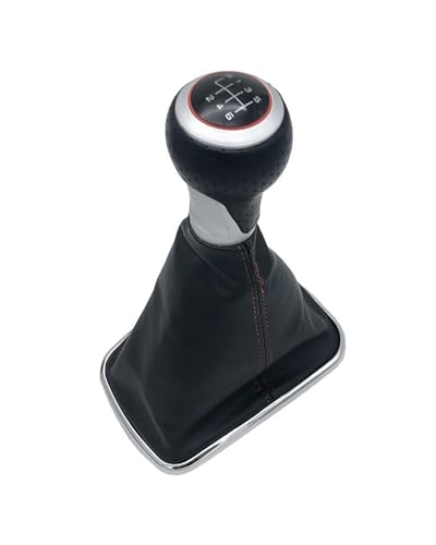 Schaltknauf Für Golf 4 IV MK4 Für GTI R32 Für Bora Für Jetta 1999-2004 Auto Schaltknauf Gamasche Boot Abdeckung Fall Kragen Hebel Shifter Shift knob(5 Speed C)