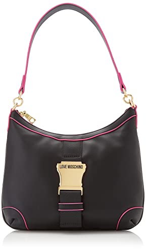 Love Moschino Damen Jc4366pp0fkh100b Umhängetasche, Schwarz, Einheitsgröße