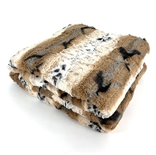 heimtexland ® Premium Webpelz Wohndecke Kuscheldecke Fellimitat Leopard 200x150 Fake Fur Decke Typ786