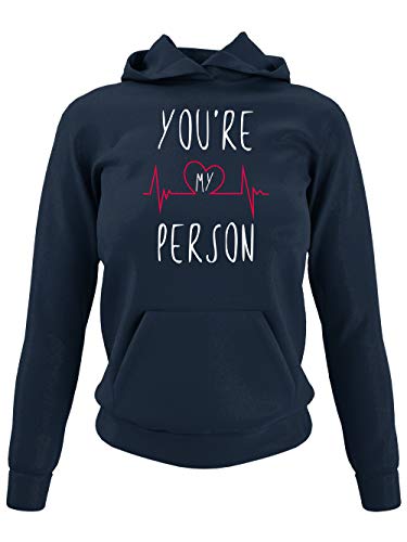 clothinx Damen Kapuzenpullover You're My Person Navy Gr. L