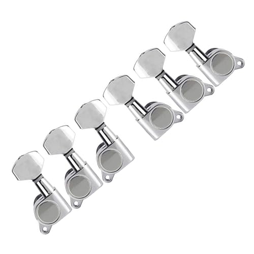 Strings Tuning Pegs Mechaniken Für Gitarre Geschlossener Tuner mit großem quadratischem Griff, Folk-Akustikgitarre, E-Gitarre, doppelseitige Peg-Teile (Color : 3/4)