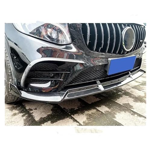 Splitter Auto Front Lip Stoßstange Body Kit Spoiler Canard Splitter Diffusor Für Benz Für GLC 2016 2017 2018 2019 2020 Glanz Schwarz Tuning Frontlippe(Carbon Look)