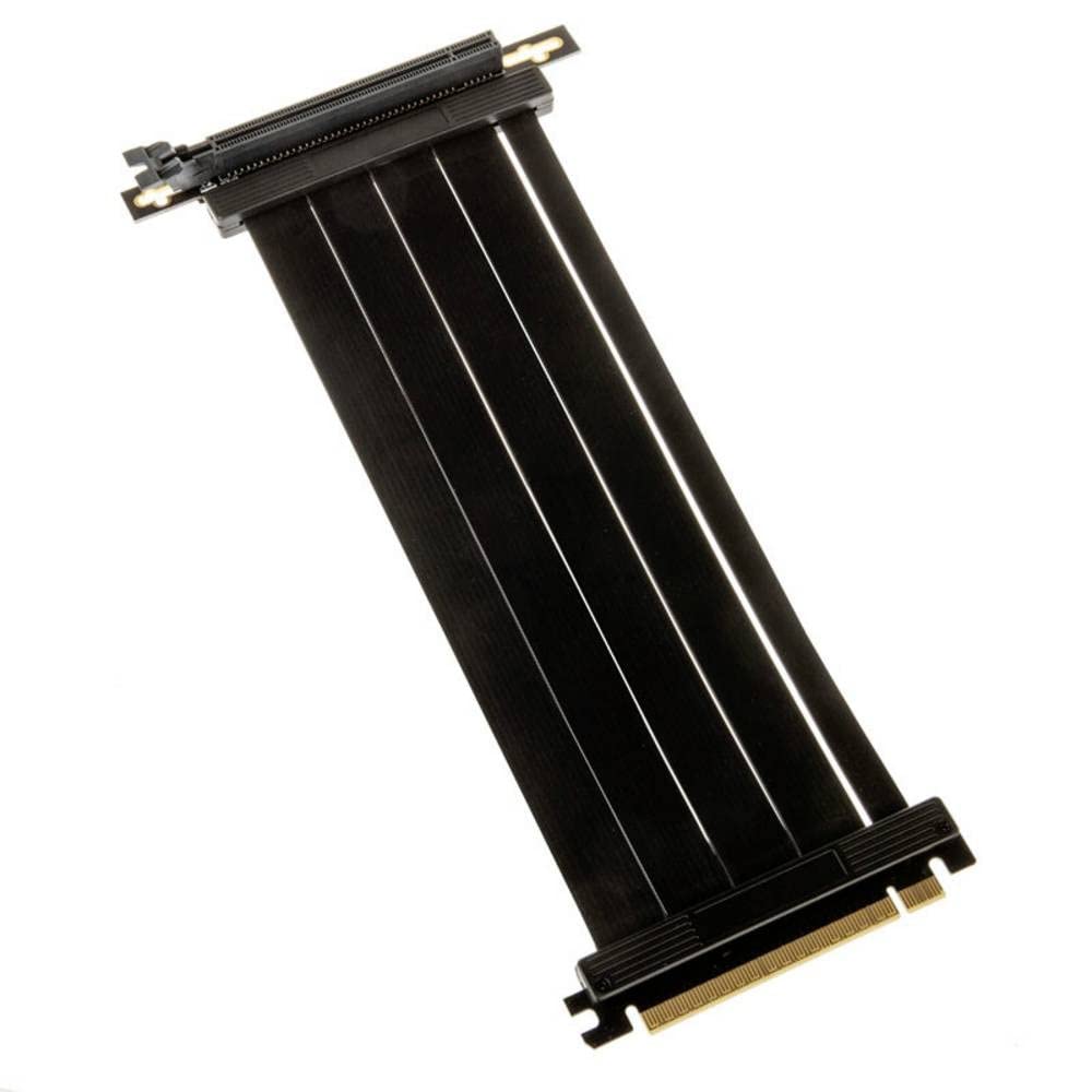 Kolink PCIE 4.0 Riser - PCI Express 4.0 x16 auf x16 Riser-Kabel, 90 Grad - Riser Kabel PCIE x16 4.0 - schwarz - 22cm