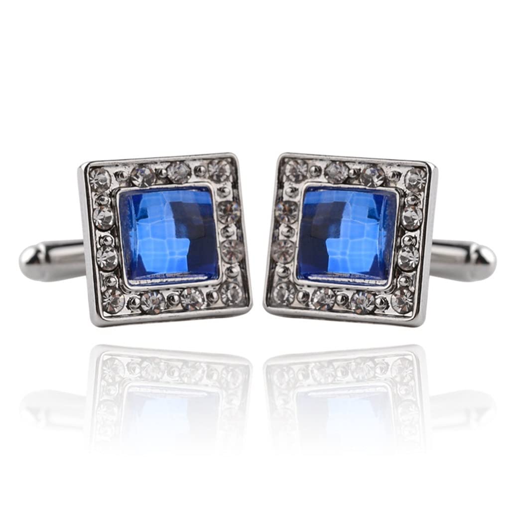 Cufflink Klassische Zirkon Herren Emaille Kristall Manschettenknöpfe Französischer Stil Lack Strass Mode Western-Stil Manschette, As the picture shows