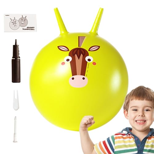 Takluu Hopper-Hüpfball, Hopper-Bälle für Kinder - Hop Ball Känguruhüpfer für Kinder - Sensorisches Training, 40 cm Durchmesser, Wabenballwand für Kinder, Kindergarten, und Mädchen