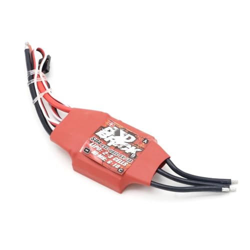 LSFWJP for Red Brick 50A 70A 80A 100A 125A 200A Bürstenlosen ESC Elektronische Geschwindigkeit Controller 5V/3A 5V/5A BEC for FPV Multicopter (Color : 50A ESC 2-3S)