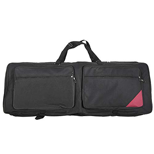 Btuty Keyboard-Gigbag für 73-Tasten/76-Tasten-E-Piano, weiche Tasche, strapazierfähiges 600D-Tuch, PE-Schaumstoff, gepolsterter Doppelreißverschluss