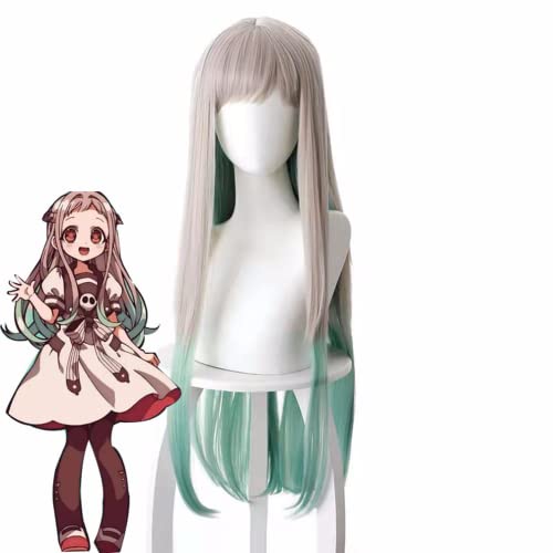 Anime cosplay perücke Anime Coser Anime Nene Yashiro Cosplay Perücke Kunsthaar Lang Gerade Jibaku Shounen Hanako-kun Cosplay Halloween Haar Rollenspiel