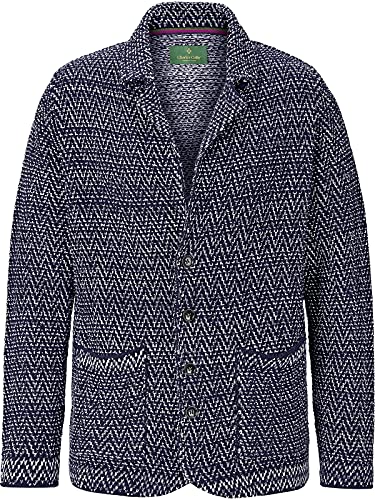 Charles Colby Herren Stricksakko Treva (Freizeit-Sakko, Herren-Blazer) dunkelblau 2XL (XXL) - 60/62