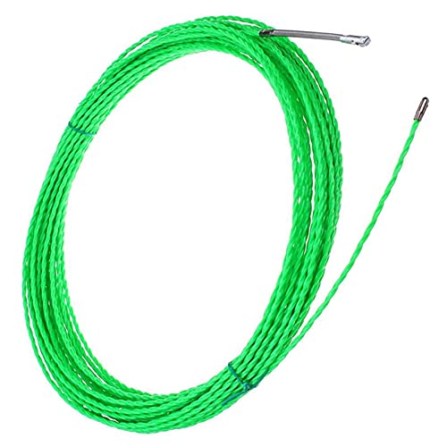 Fischband Kabelabzieher durch die Wand, 5 mm grünes Fiberglaskabel, Pom Fish Draw Tape, Elektrokabelabzieher, Push Pullers, Duct Rodder Fish Tape(25m)