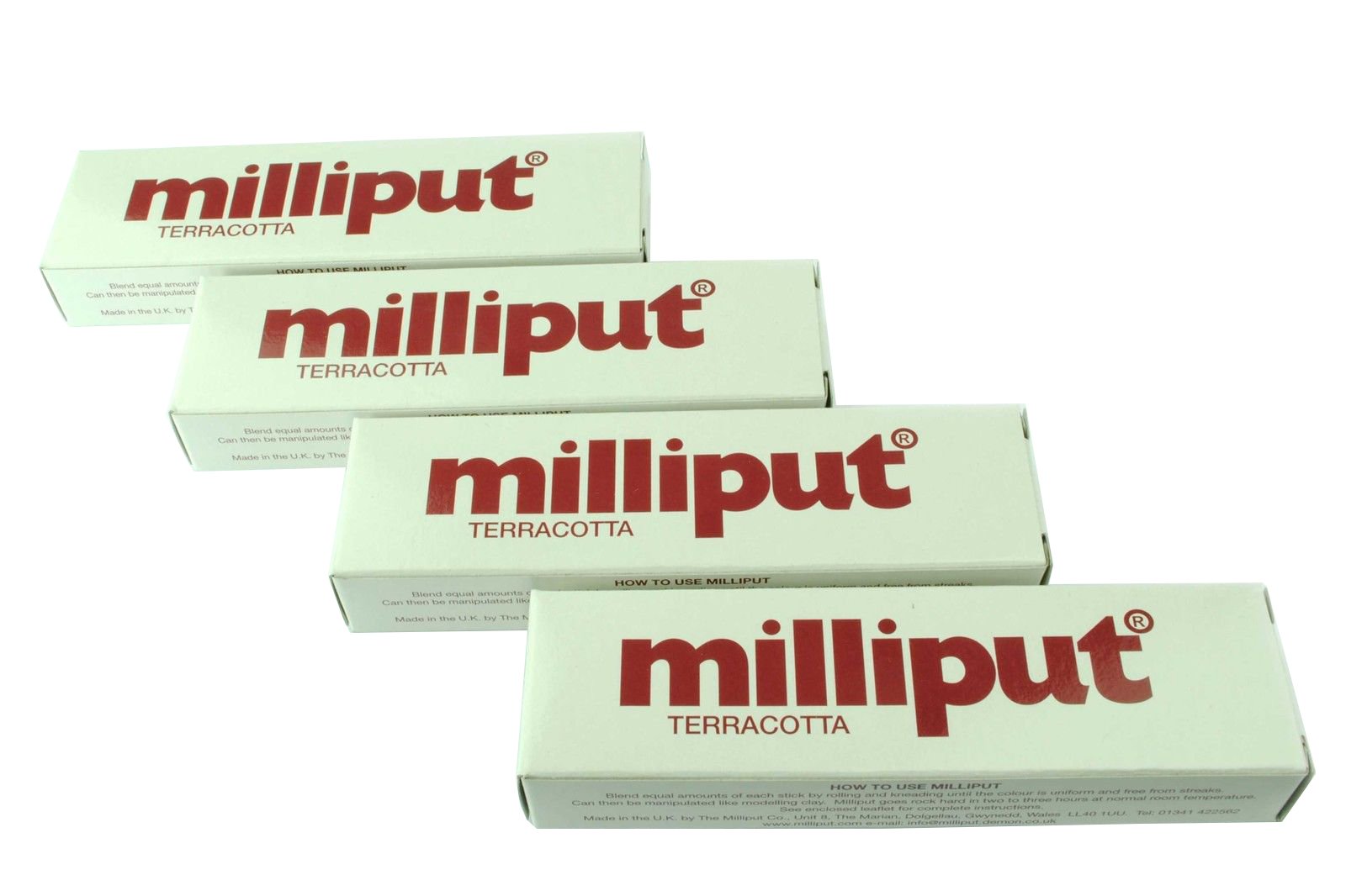 Milliput - Teracotta Red - Pack of 4