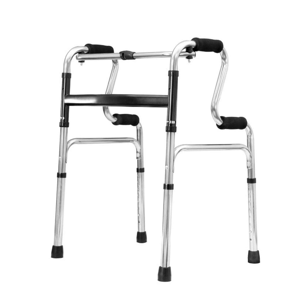 Mobility Walker Gehhilfe Klapprahmen Leichte Aluminium Lauflernhilfe für ältere Eltern Großeltern Behinderte & Verletzte, Medium Run Forward