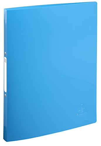 Exacompta - Ref. 54110E - Karton mit 20 weichen Ordnern Bee Blue - 2 runde Ringe Durchmesser 15 mm - Rücken 20 mm - Außenmaße 32 x 25 cm - Format DIN A4 - verschiedene Farben